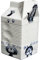 crackinchina Milk carton shaped jug off white ceramic decorated with cats pattern
