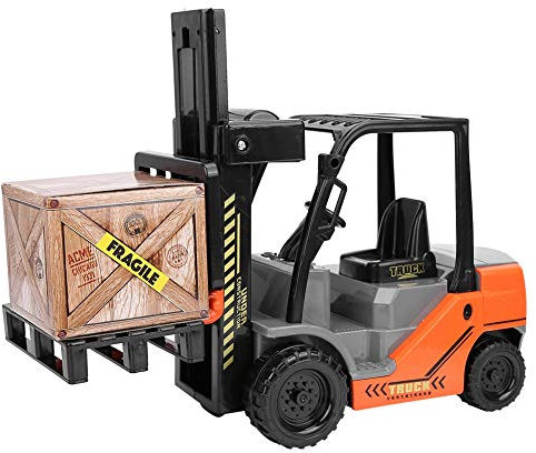 Carretilla elevadora de combustión Interna de inercia a Escala 1:10, Gran Oferta para niños, Modelo de vehículo de ingeniería Grande, Coche de Juguete de ingeniería