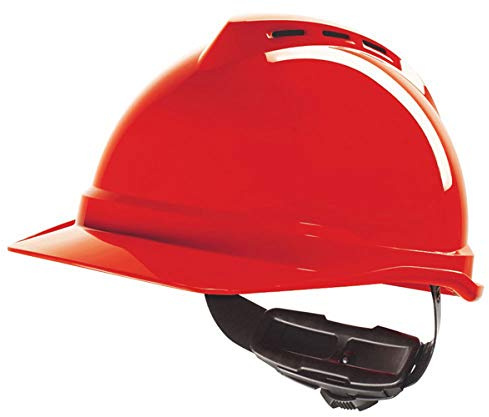 MSA V-GARD 500 Vented Safety Helmet Hard Hat MSAGV4 Colour=Red