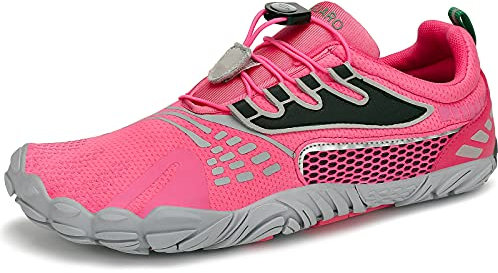 SAGUARO Barfußschuhe Herren Barfuss Schuhe Damen Sommer Outdoor Barfussschuhe Leicht rutschfest Barefoot Shoes for Women Men, Pink 40EU
