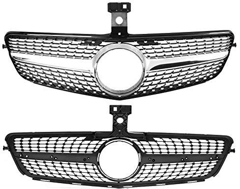 Grill Kühlergrill Grill Kühlergrill, Frontstoßstange Grill Mesh Styling Passend für W204 C-Klasse 2008-2014