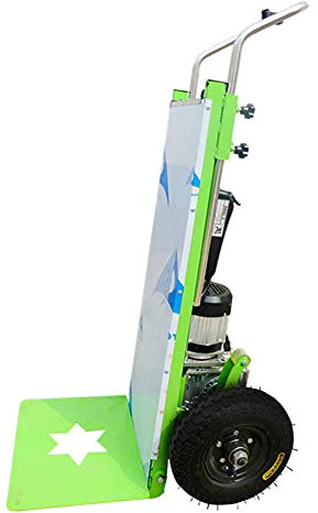 WSHA Elektrischer Treppensteigerwagen 200LBS Treppensteigender Handwagen Dolly für Auf- und Abwärtstreppen mit Batterie 48V / 13AH 800W