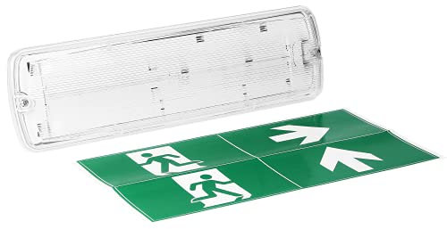 Orno METU LED Panneau de Sortie d'urgence Lumineux - Batterie LiFePO4 Intégrée 2.7W - 3H - IP65-6000K
