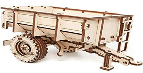 EWA Eco-Wood-Art - 3D-Holzpuzzle für Jugendliche und Erwachsene - Traktor-Anhänger BELARUS-82 2022 - DIY-Bausatz, Selbstmontage, kein Kleber erforderlich - 68 Stück Natürlich