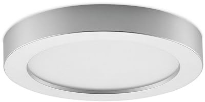 PRIOS LED Deckenleuchte Edwina (Modern) in Alu aus Aluminium (1 flammig,) - Lampe Deckenlampe Badezimmerleuchte
