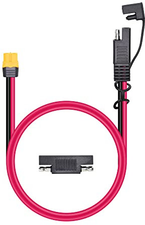 RIIEYOCA SAE auf XT60 Steckeradapter, 12AWG Kabel SAE Solarpanel verbinden, mit SAE Reverse Adapter für tragbares Kraftwerk & Solargenerator(1M)