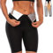 Merlvida Shorts Schwitzhose zum Abnehmen Sauna Sporthose Damen Hose Kurz Hot Thermo Sweat Hosen Schwitz Leggings High Waist Bauch Weg Sportleggins Schwitzen Body Shaper Jogginghose für Gym Laufen Yoga