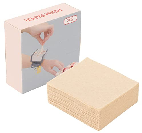 Papier Permanent pour Cheveux, Papier Permanent pour Cheveux Jetables, 200 Feuilles de Feuille Permanente pour Cheveux Respirants Ultra Fins pour Salon de Coiffure à Domicile,