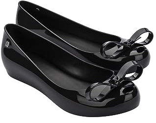 Melissa Womens Ultragirl Ballet Bow Ballerina Shoes Black 6 UK
