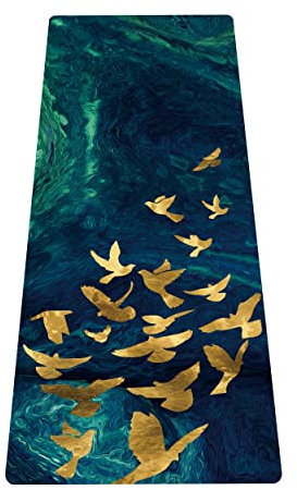 LaiEr Tragbare Reise-Yogamatte, faltbare, leichte Trainingsmatte – ideal für Yoga, Pilates, Bikram, Stretching, Training und Bewegung (183 cm x 61 cm x 1,5 mm)