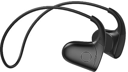 Smof Bone Conduction Headphones Bluetooth 5.3, Wireless Open Ear Earbuds with Built-in Mic IPX6 Waterproof Sports Earphones for Running, Gym Workout, Ski, Cycling, Hiking-Black