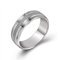 Vorsteckring Silber, Trauringe Herren Titan Edelstahl Silberner Mattring Breite 6mm Vatertagsgeschenk Ringe Größe 52 (16.6)