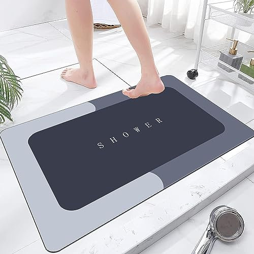 LIBRNTY Badematte rutschfest 50x80cm,Super Absorbierende Bodenmatte,rutschfest Badvorleger,schnelltrocknende Badematte Home,Badvorleger Saugfähig Saugstark Waschbar Matbad wasserabsorbieren