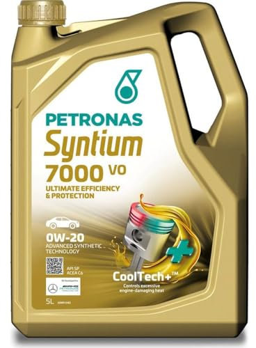 PETRONAS Motoröl 0W-20 Syntium Motor Öl ACEA C6 API SP 7000 VO 5L