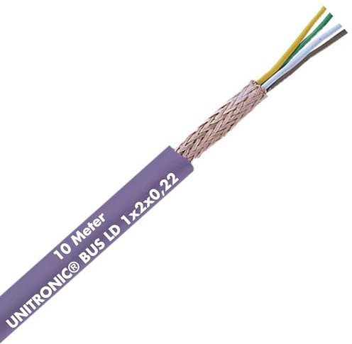 Lapp 10 Meter 2170203 Unitronic BUS LD Busleitung 1x2x0,22 mm² geschirmt I Datenleitung 7-drähtig I Flammwidrig I Bus Kabel I EMV Abschirmung I Buskabel feinstdrähtig I Datenkabel abgeschirmt