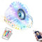 Yosoo RGB LED Bulb Music Bulb RGB Color Changing with Inbuilt Speaker, 24 Keys Remote Control LED Music Bulb, 6.30 X 5.51in LED Light Bulb Bluetooth Speaker 18W E27 Colorful Lamp