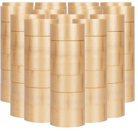 verpacking Paketklebeband [Ausführung, Farbe & Stückzahl wählbar] Klebeband umweltschonend Packband Verpackungsklebeband (96, Transparent, PVC)