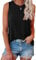 AirMood Womens Casual Cami Tank Tops Loose Fit Summer Sleeveless Camisole Vest Tshirts (Black,M)