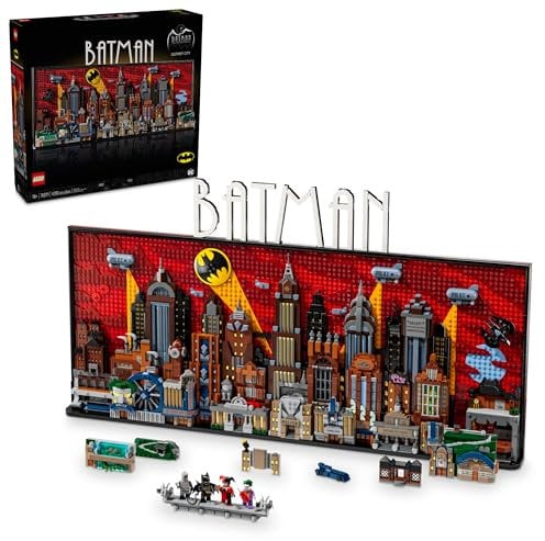 LEGO DC Batman: The Animated Series Gotham City Build and Display Set per adulti con minifigure, regalo da collezione DC per i fan dei film d'azione e avventura dei supereroi, 76271