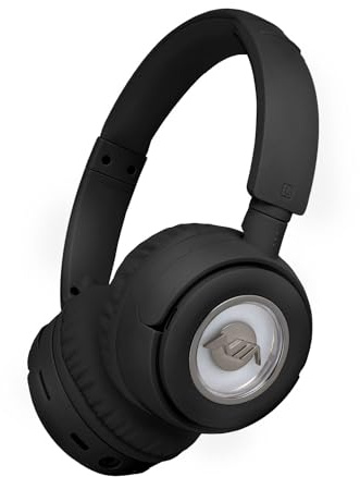 XuanGui On Ear Bluetooth Headphones, Wireless Lightweight Stereo Headphones with Microphone, 20H Playtime, Bluetooth 5.3 Headphones for Home Travel (Black)
