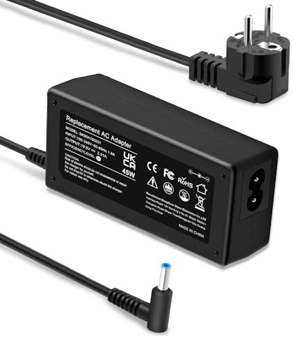 Chargeur pour Ordinateur Portable 45W 19.5V 2.31A pour H P Pavilion X360, H P Elitebook 820 840 850, H P Stream 11 13 15, H P Chromebook 11 13 14, Adaptateur Secteur pour Ordinateur Portable
