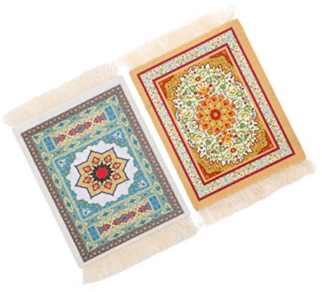 NAMOARLY 2 Pièces Dessous De Verre Tapis De Tasse Antidérapant Tapis De Tasse De Ménage Tapis De Tasse en Silicone Tapis De Tasse À La Maison Tapis De Table Coussin De Tasse À Thé Tapis De