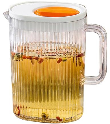 Eisteekrug, 2,2 l Saftbehälter Kühlschrank Wasserspender, Kaltwasserkrüge, Hitzebeständiger Trinkkrug, Saftkännchen, Wasserbehälter für Saft, Kaltgetränke,