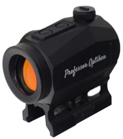 Professor Optiken Königssee - 1x25 V2 Reflexvisier/Rotpunktvisier mit 2 MOA Leuchtpunkt, 8 Beleuchtungsstufen & 2 Nachtsichtmodi & automatischer Abschaltung - robust, wasserdicht & schussfest…