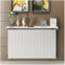 Hmtbet Tablette de radiateur, Etagere Radiateur sans Percer, Tablette de Radiateur en Alliage D'Aluminium étanche Antirouille pour Bureau à Domicile, Support pour Tous Les radiateurs,Blanc,50cm*15cm