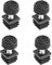 Supertool Lot de 4 pieds de nivellement réglables - 20 x 20 mm - Embouts de pieds de chaise avec filetage de réglage pour pieds de meubles - Noir