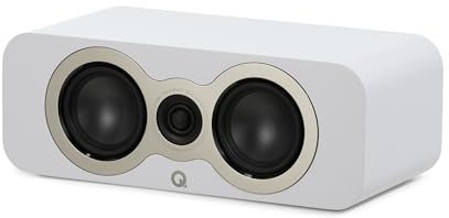 Q ACOUSTICS 3090c Center Speaker Satin White- 2-Way Reflex Enclosure Type, 2 x 4 Mid/Bass Driver