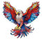 Recent Toys Jigsaw Eagle for Adults and Kids.185 Puzzle, Large Size 28.5 x 27.5 cm with Unique Shaped Pieces. Includes Wooden Storage Gift Box and Stand