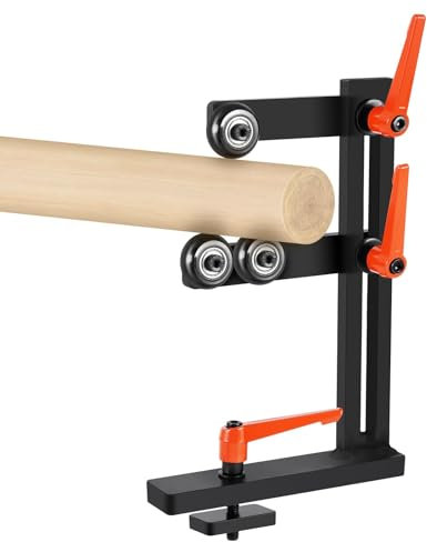 YUCHENGTECH Wood Lathe Steady Rest Lathe Tools L Type Woodworking Cast Iron Steady Rest Woodworking Lathe Center Frame with Three Adjustable Wheels Within 12in Woodworking Lathes