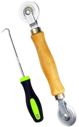 Housoutil 2stücke Garnpressrad Fenstergitter-pressrolle Fenstergitter-pressrad Holzhaken Rutschfest Tür