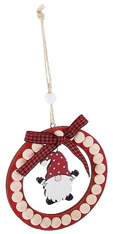 Cabilock Decorazioni Natalizie in Tema Natale Ciondolo Rotondo Fiocco Decorazione Per Albero Di Natale Accessori Per Feste Natalizie