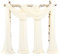 Showgeous 8 Packs Querbehang Elfenbein 73cmx610cm Tüll Foto Hintergrund Hochzeit Vorhang Deko Elfenbein Chiffon-Stoff Hochzeitsbogen Gardinen für Laube Hochzeit Torbogen Zeremonie Fotografie Party