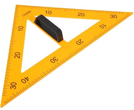 JEWEDECO Magnetisches Dreieck Für Tafel Lehrdreieck Aus Kunststoff Abnehmbarer Griff Geometrie-lehrwerkzeug Zeichenlineal Für Unterricht