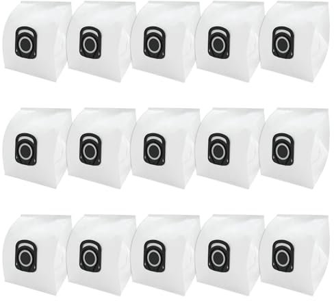 15 Bolsas para Rowenta Hygiene+ ZR200520 ZR200720 ZR200920 para Rowenta Compact Power, X-Trem Power y Silence Force (RO64xx, RO63xx, RO68xx, RO39xx)