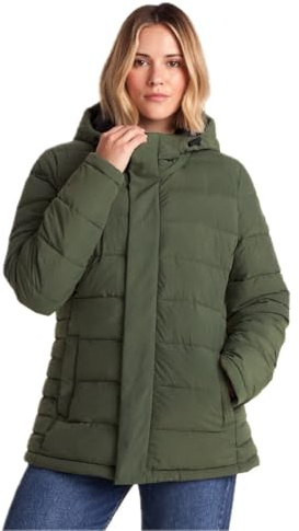 TOG24 Sleight Womens Padded Jacket Water-Resistant Windproof Puffer Winter | Coat, Thermal, Lightweight, DWR coating, Adjustable hood, Pockets, Ribbed collar, Ribbed cuffs, Hooded