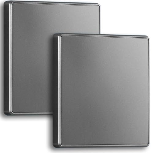 Acmerota 2 piezas de placa ciega simple Cubierta Placas ciegas simples Cubierta de enchufe Superposición para tipo 86, protección contra descargas eléctricas, cubierta impermeable