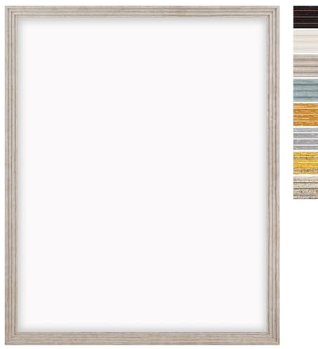 DÖRR Bilderrahmen Aurora 30x40 Beige, Holz, Fotos, Poster, Urkunden | Innenmaß 30x40 cm, bruchsicheres Acrylglas, Antik-Look, Hoch- & Querformat, extravaganter Holzrahmen, Wechselrahmen
