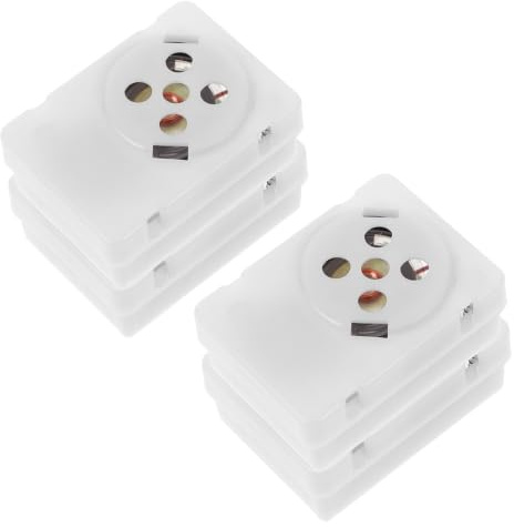Modulo di Registrazione Vocale per Peluche e Orsi, 4 Pezzi | Registrazione Chiara, Facile da Usare, Design Compatto e Leggero, Bianco, Batterie a Bottone Incluse