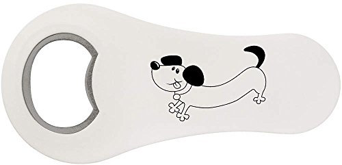 Azeeda 'Sausage Dog' Bottle Opener Fridge Magnet (BO00030121)