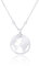 WANDA PLATA Kette Weltkugel für Damen Junges Mädchen aus Echt Silber 925, Schmuck Weltkugel Wanderlust, Anhänger Weltkarte, Halsband Globus World Welt Kontinente Länder