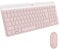 Logitech MK470 Slim Combo Kabelloses Tastatur-Maus-Set - Modernes, kompaktes Layout, Extrem leiser, 2,4-GHz-USB-Empfänger, Plug-n'Play-Konnektivität - Spanisches QWERTY-Layout - Rosa