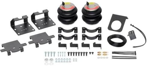 Firestone Airide 2709 Red Label Rear Air Springs Kit fits 2011-2025 Silverado Sierra 2500HD 3500HD | Load Capacity of 7,500 Pounds | 5-150 PSI | Easy Installation | No Drill Design