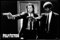 1art1 Pulp Fiction Poster Plakat | Bild und Kunststoff-Rahmen - John Travolta Und Samuel L Jackson (91 x 61cm)