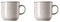 Thomas Trend Colours/Farben - Porzellan Becher mit Henkel groß - 2er-Set - Henkelbecher Mugge Humpen Haferl Tasse Kaffeebecher (Moon Grey (Mond-Grau), 2 Stück)