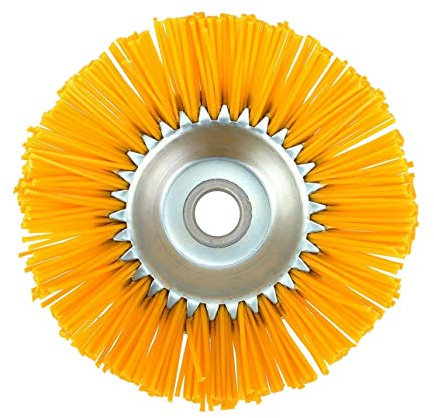 WOVELOT Type de Bol en MéTal Machines DéBroussailleuse Durable Brosse de DéSherbage de Fil en Nylon Outils de Brosse de TêTe de Coupe-Fil
