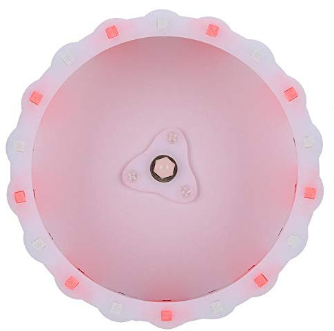 Goick Hamsterrad-15cm/5,9 Zoll Hamster Meerschweinchen Laufrad Mute Roller Kleines Haustier Spielzeug Zubehör(Pink und Weiß)